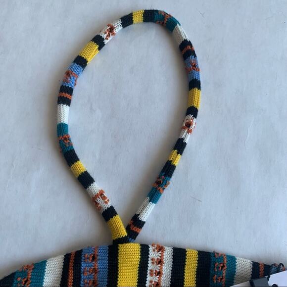 Zara NWT Striped Jacquard Bralette Top Size Medium - Picture 9 of 10